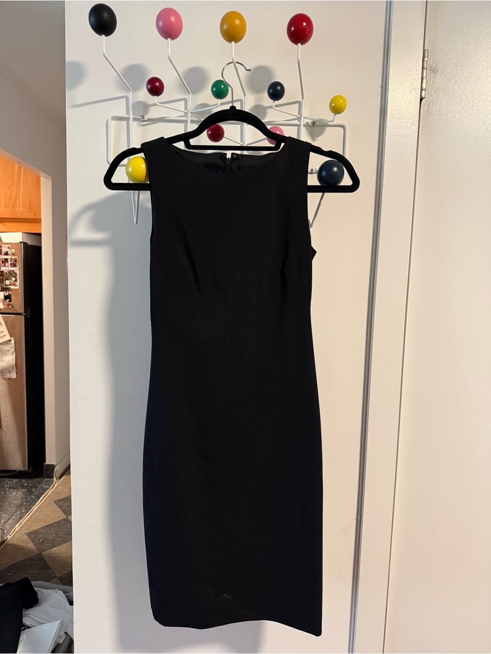 NWT Theory Betty Black Sheath Dress - Picture 3 of 3